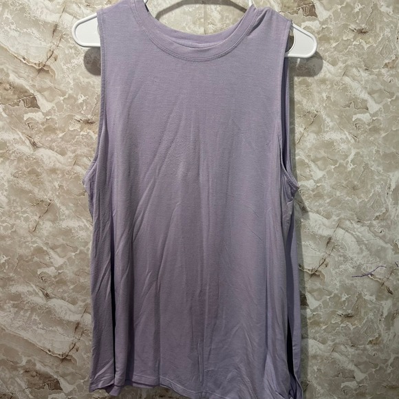Avia Purple Tank Top Sleeveless Tie Detail Athletic Casual XL/XG - Picture 1 of 8